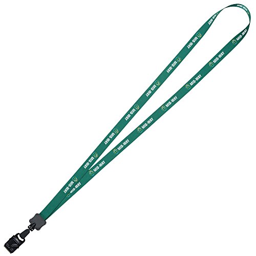 Dye-Sublimated Lanyard - 1/2" - 32" - Large Metal Bulldog Clip - 24 hr Main Image