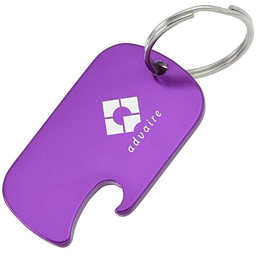 Dog Tag Bottle Opener Keychain Main Image
