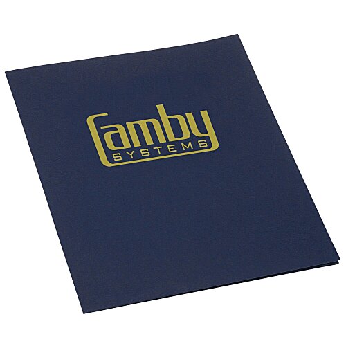 Linen Paper Two-Pocket Presentation Folder Main Image