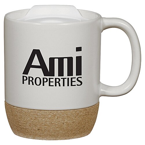 Cork Bottom Ceramic Mug - 12 oz - 24 hr Main Image