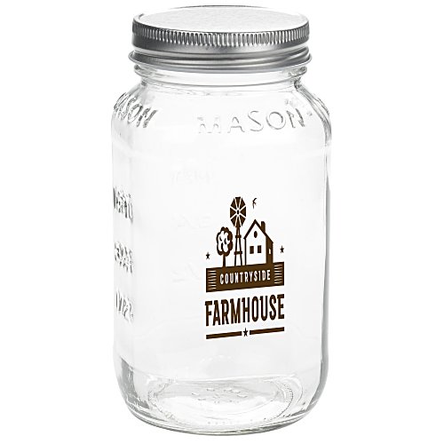 Glass Mason Jar with Lid - 25 oz. Main Image