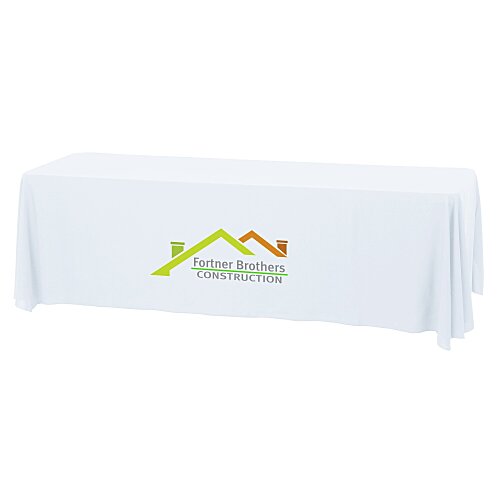 Serged Open-Back Stain Resistant Table Throw - 8 feet - 24 hr Main Image