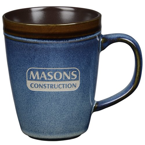 Antigua Reactive Glaze Mug - 12 oz - Deep Etch Main Image