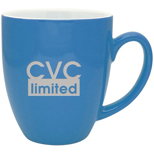 Duo-Tone Bistro Ceramic Mug - 16 oz - Deep Etch Main Image
