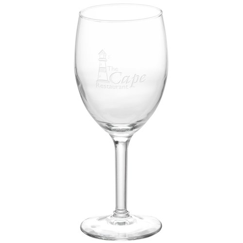Wine Glass - 8 oz - Deep Etch Main Image
