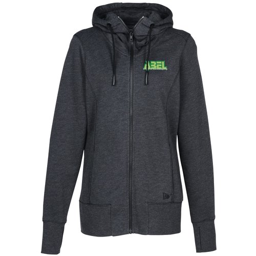 New Era Tri-Blend Full-Zip Hoodie - Ladies' - Embroidered Main Image