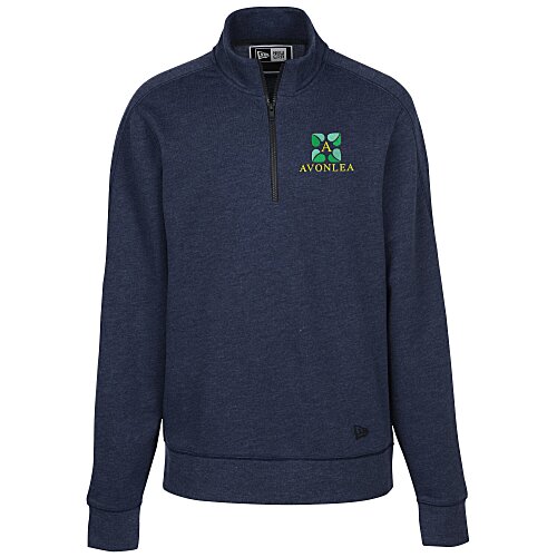 New Era Tri-Blend 1/4-Zip Pullover - Embroidered Main Image
