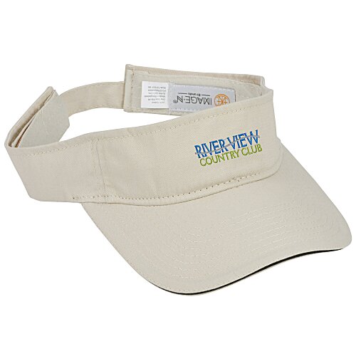Lightweight Brushed Twill Visor - Embroidered Main Image