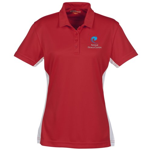 Side Swipe Colorblock Performance Polo - Ladies' - 24 hr Main Image