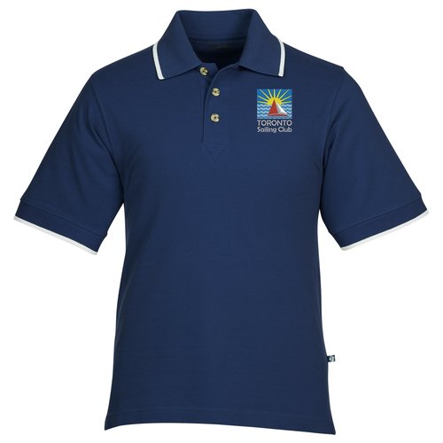 Tipped Combed Cotton Pique Polo - Men's - 24 hr Main Image