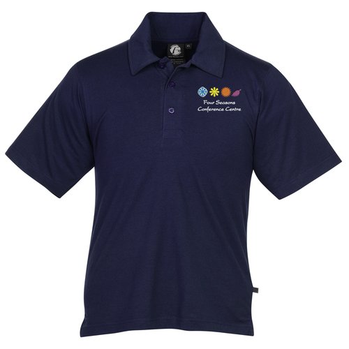 Ringspun Combed Cotton Jersey Polo - Men's - Embroidered - 24 hr Main Image