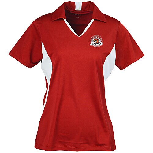 Side Blocked Micropique Sport-Wick Polo - Ladies' - Full Color Main Image
