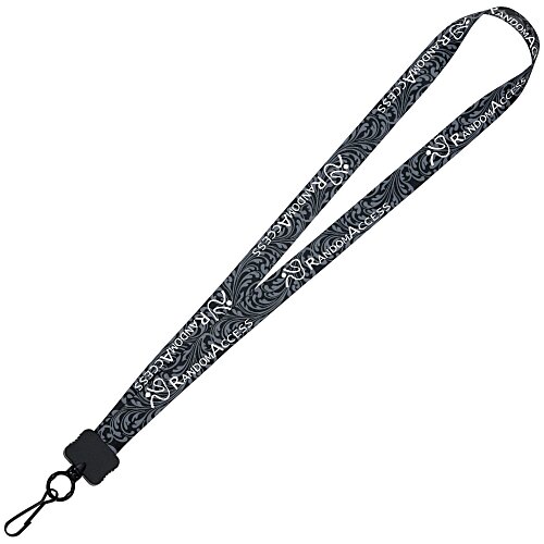 Dye-Sub Lanyard - 3/4" - 32" - Metal Swivel Snap Hook - Damask - 24 hr Main Image