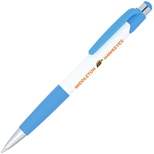 Mardi Gras Pen - White - Full Color Main Image