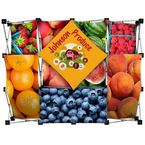 Geometric Junior Pop-Up Tabletop Display - 8 Panel Main Image