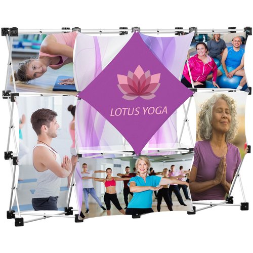 Geometric Junior Pop-Up Tabletop Display - 8 Panel Kit Main Image