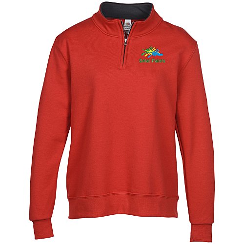 Fruit of the Loom Sofspun 1/4-Zip Sweatshirt - Ladies' - Embroidered Main Image