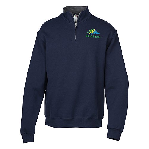 Fruit of the Loom Sofspun 1/4-Zip Sweatshirt - Men's - Embroidered Main Image