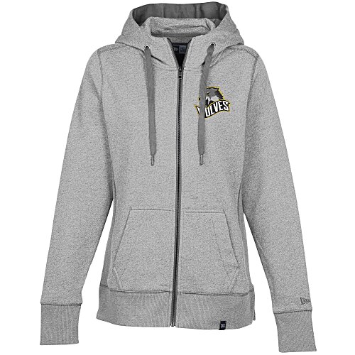 New Era French Terry Full-Zip Hoodie - Ladies' - Embroidered Main Image