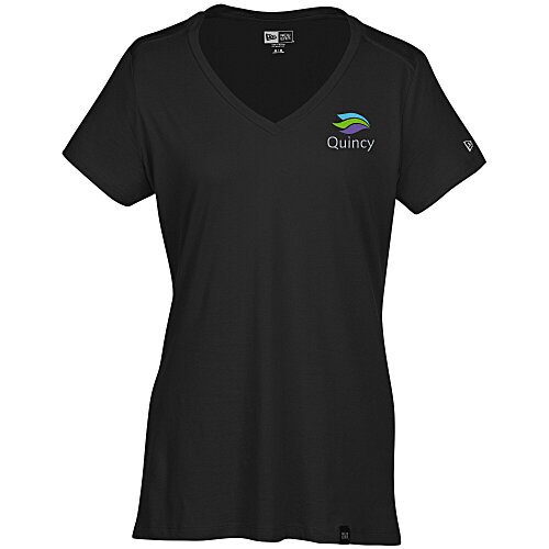 New Era Legacy Blend V-Neck Tee - Ladies' - Embroidered Main Image