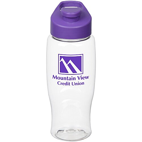 Clear Impact Comfort Grip Bottle with Flip Carry Lid - 27 oz. Main Image