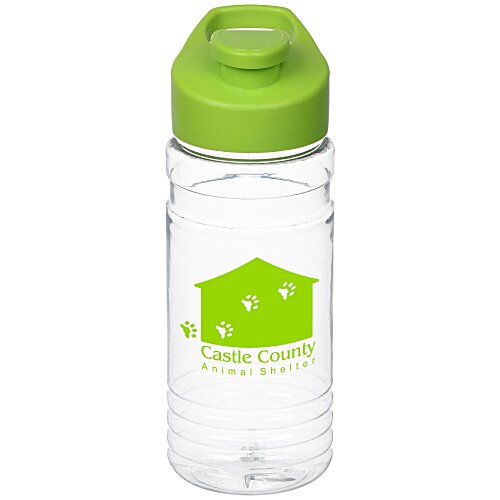 Clear Impact Line Up Bottle with Flip Carry Lid - 20 oz Main Image