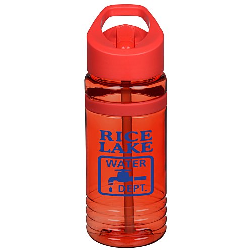 Banded Line Up Bottle with Flip Straw Lid - 20 oz. Main Image