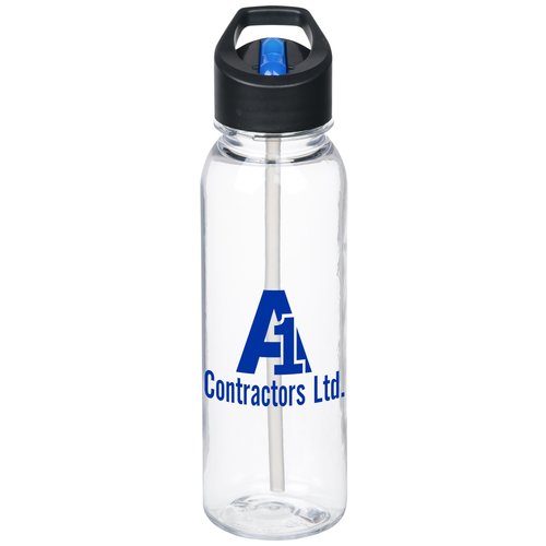 Clear Impact Outdoor Bottle with Two-Tone Flip Straw Lid - 24 oz Main Image