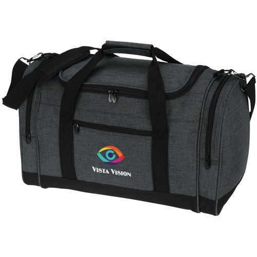 4imprint Heathered Leisure Duffel - Full Color Main Image