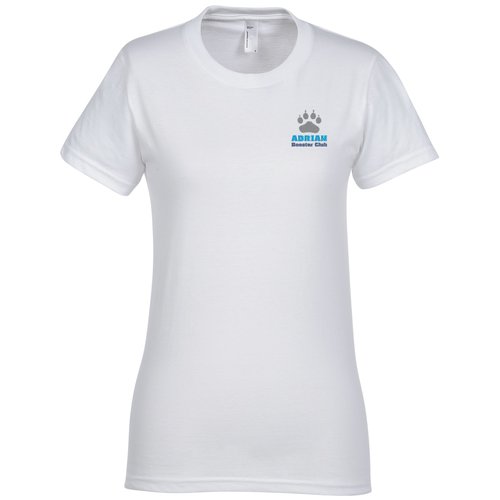 American Apparel Fine Jersey T-Shirt - Ladies' - White - Embroidered Main Image