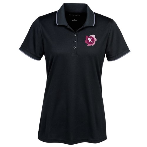 Micro Mesh UV Performance Tipped Polo - Ladies' Main Image
