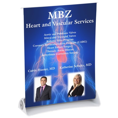 Stellar Retractable Tabletop Banner Display - 8" Main Image