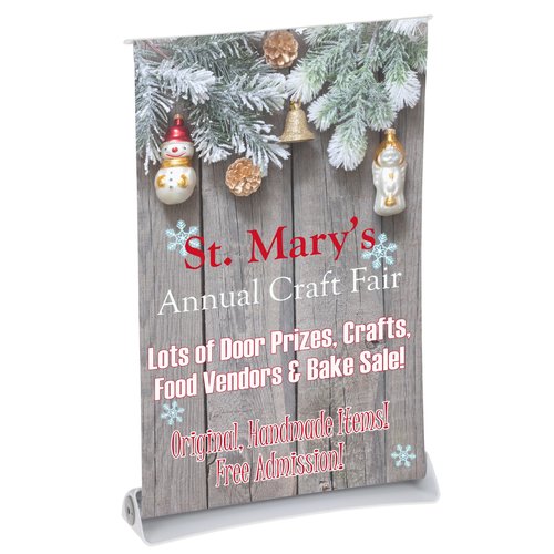 Stellar Retractable Tabletop Banner Display - 11" Main Image