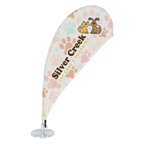 Micro Teardrop Tabletop Sail Sign - One Sided Main Image