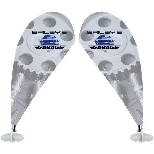 Micro Teardrop Tabletop Sail Sign - Two Sided Main Image