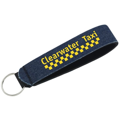 Neoprene Wrist Strap Key Holder - Denim Main Image