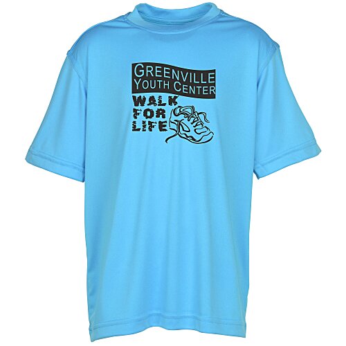 Cool & Dry Sport Performance Interlock Tee - Youth - Screen Main Image