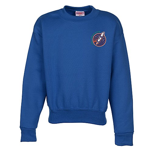 Jerzees Nublend Super Sweats Crew - Youth - Embroidered Main Image