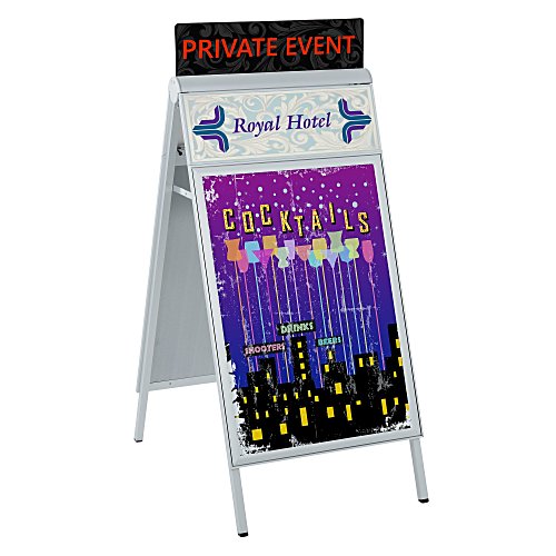 Uptown Accent A-Frame Sign - 50" Main Image