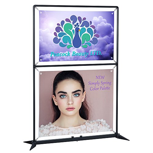 FrameWorx Dual-Banner Stand - 41-1/2 inches - Double Sided Main Image