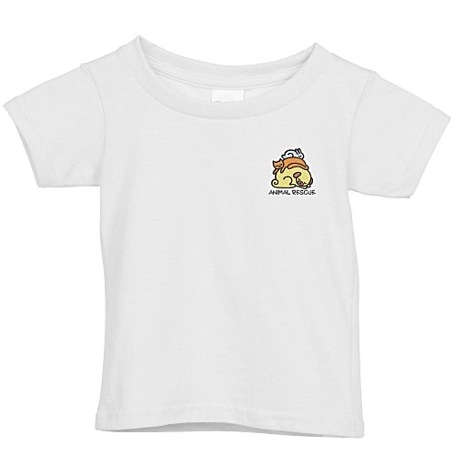 Gildan 5.3 oz. Cotton T-Shirt - Toddler - White - Embroidered Main Image