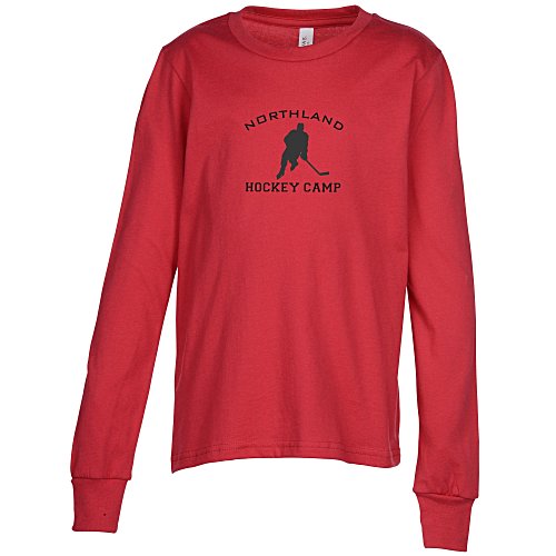 Bella+Canvas Long Sleeve Crewneck T-Shirt - Youth - Screen Main Image