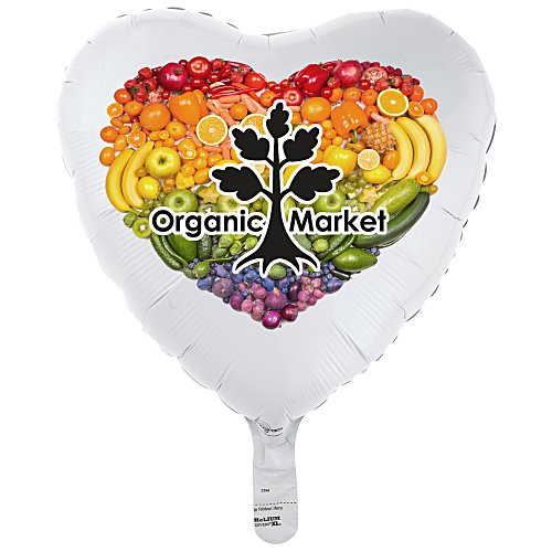 Full Color Foil Balloon - 17" - Heart Main Image