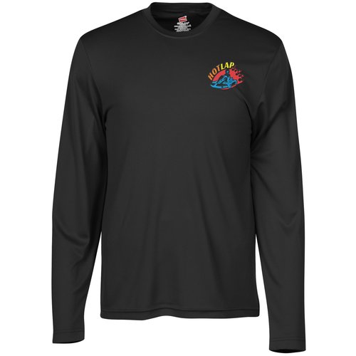 Hanes 4 oz. Cool Dri Long Sleeve T-Shirt - Embroidered Main Image