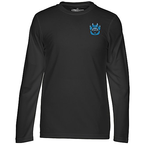 BLU-X-DRI Stain Release Performance LS T-Shirt - Men's - Embroidered Main Image