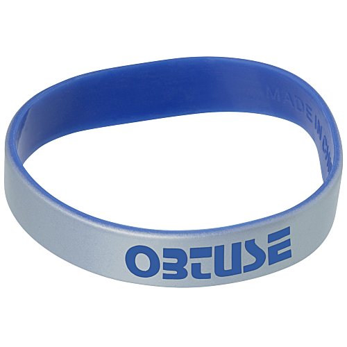 Silver Silicone Bracelet Main Image