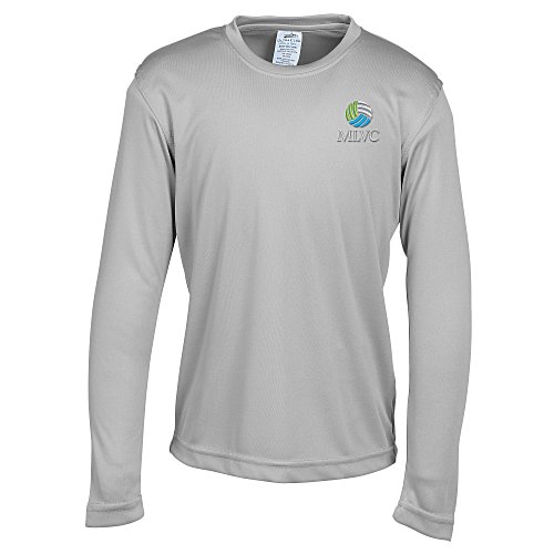 Cool & Dry Basic Performance Long Sleeve Tee - Youth - Embroidered Main Image