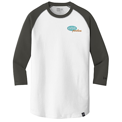 New Era Heritage Blend 3/4 Sleeve Baseball Tee - Men's - Embroidered Main Image