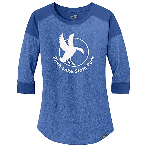 New Era Heritage Blend 3/4 Sleeve Baseball Tee - Ladies' - Screen Main Image