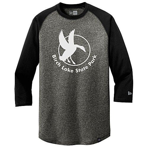 New Era Heritage Blend 3/4 Sleeve Baseball Tee - Men's - Screen Main Image
